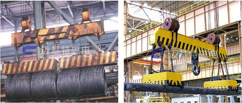 MW12系列、MW15系列吊運捆扎螺紋鋼、圓鋼用起重電磁鐵